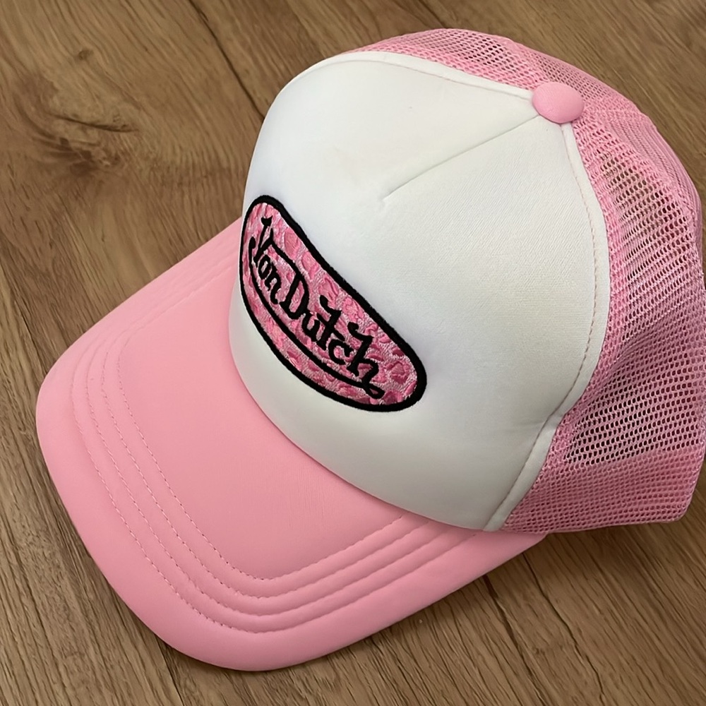 Von Dutch Pink and White Baseball Cap - Picture 2 of 10